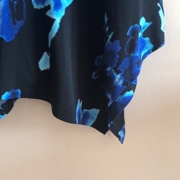 Vince Camuto Floral Asymmetrical Hem Dress XS - Picture 3 of 11
